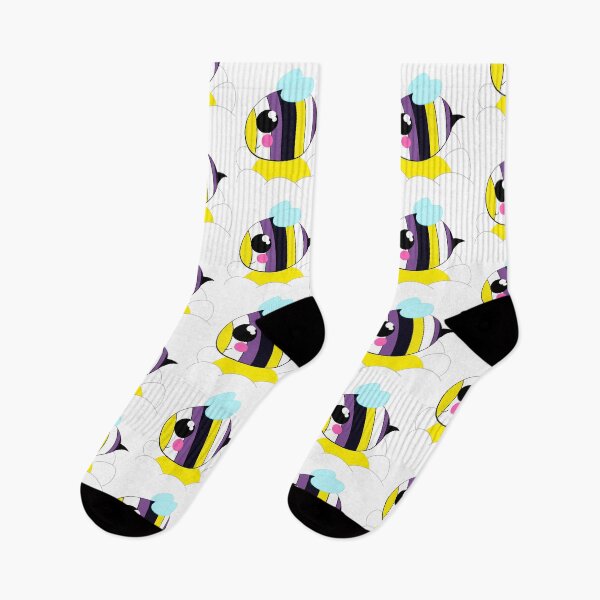 Item preview, Non binary Bee on flower designed and sold by BruceDCrocodile.