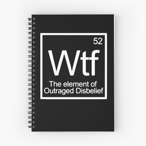 Item preview, WTF The Element Of Outraged Disbelief designed and sold by clickmostro.