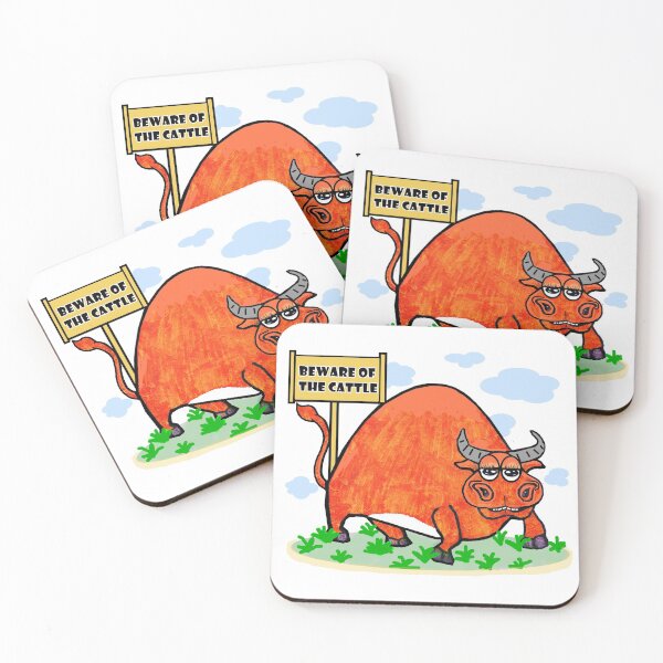 Item preview, Beware of the cattle  designed and sold by Shirley cute art .