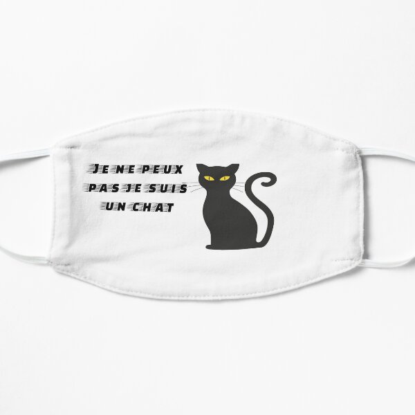 I can't i'm a cat Flat Mask