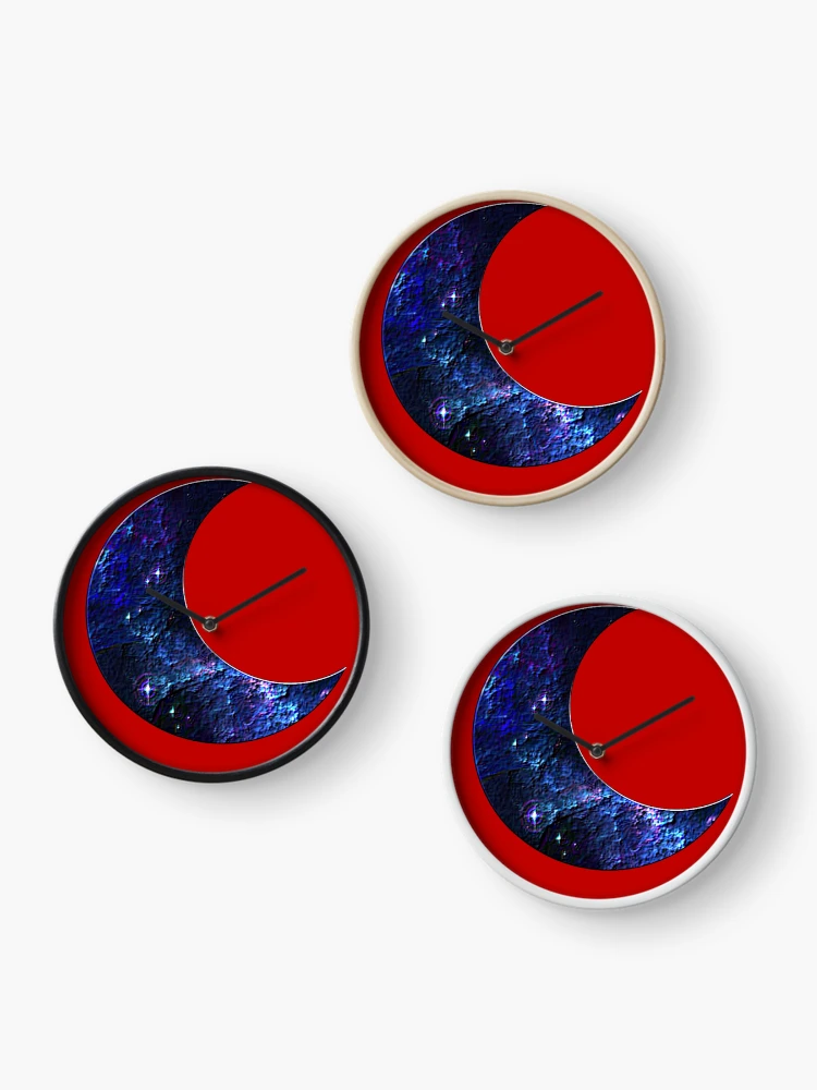 Thumbnail 3 of 4, Clock, Moons designed and sold by Roshan Keenoo.