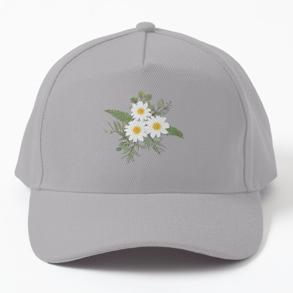 Painted Сhamomile Bouquet Baseball Cap