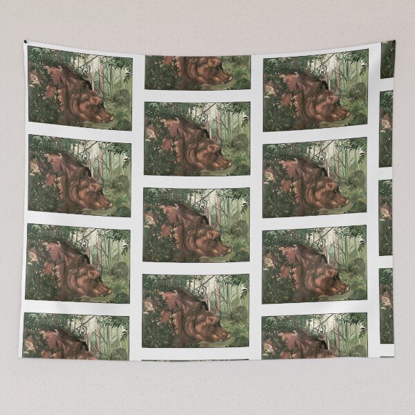 Item preview, Brown bear in the jungle designed and sold by Studio66Designs.
