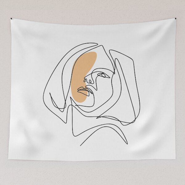 Item preview, Woman face continuous line designed and sold by Almusawwir.