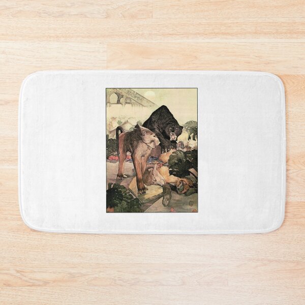 Item preview, Monkey fight with black panther designed and sold by Studio66Designs.