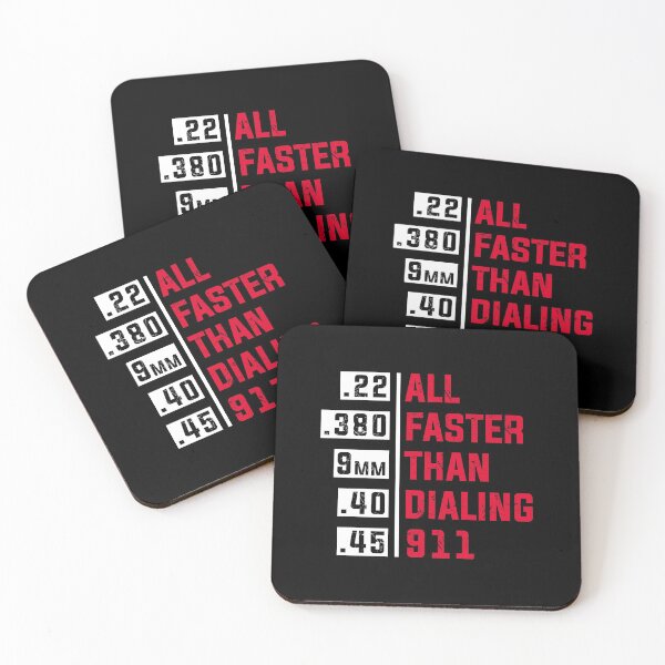 Item preview, All Faster Than Dialing 911 For Gun Lovers Gift designed and sold by teatordena.