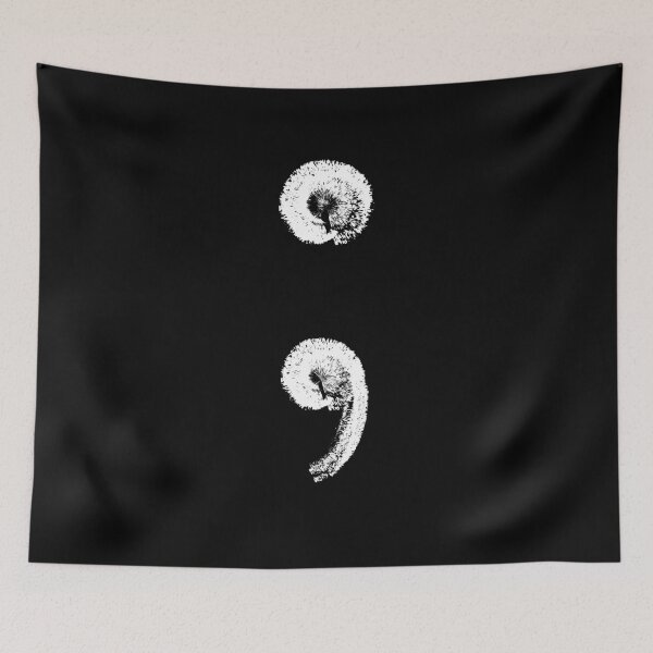 Item preview, Semicolon (Suicide Prevention Awareness) designed and sold by Kei-O-kay.