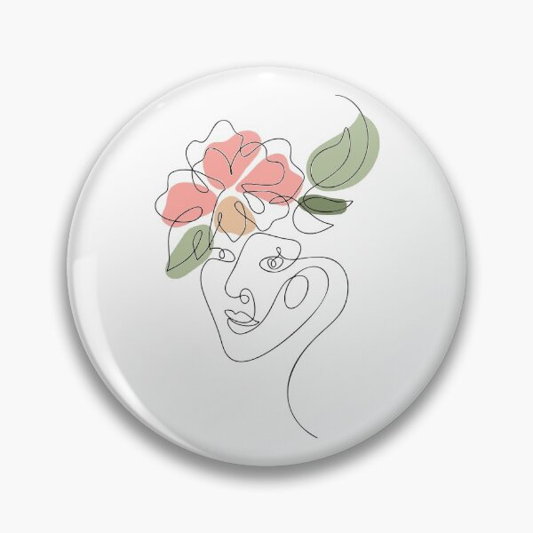 Item preview, Flower woman line art  designed and sold by Almusawwir.
