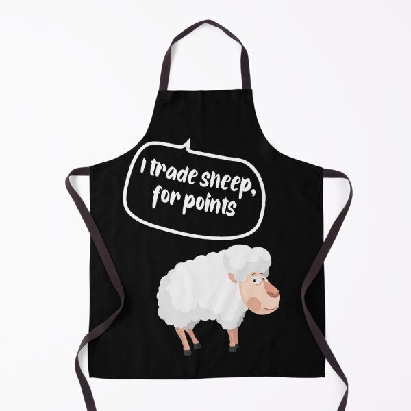 I trade sheep for points in tabletop boardgames Apron