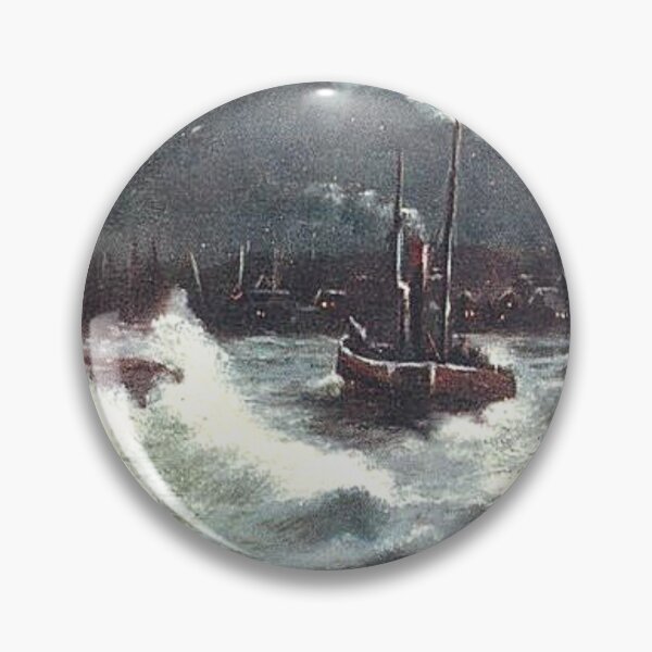 Item preview, Vintage Illustration of rough sea at Anstruther, Fife designed and sold by yourscotland.