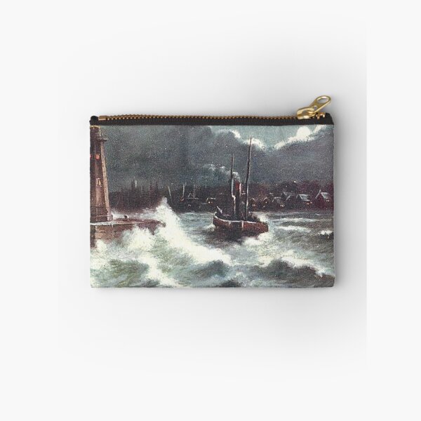Item preview, Vintage Illustration of rough sea at Anstruther, Fife designed and sold by yourscotland.