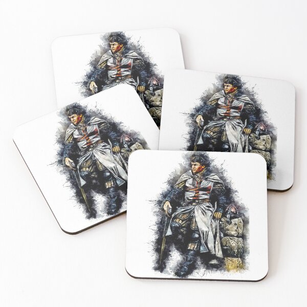 Item preview, Templar Knight / The crusader / abstract captivating watercolor portrait designed and sold by Naumovski.