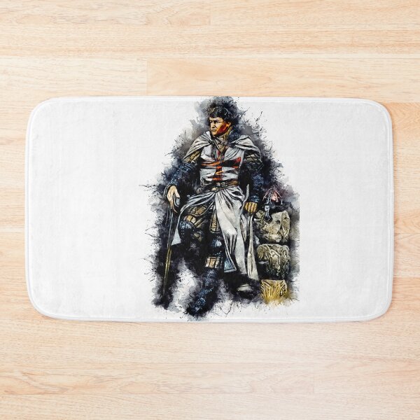 Item preview, Templar Knight / The crusader / abstract captivating watercolor portrait designed and sold by Naumovski.