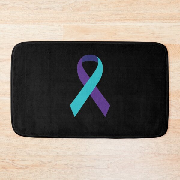 Item preview, Suicide Prevention Awareness Ribbon (Turqoiuse blue and purple) designed and sold by Kei-O-kay.