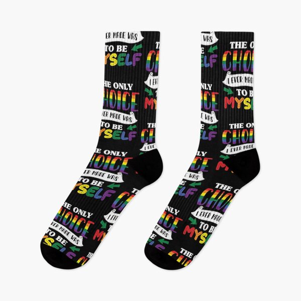 Item preview, LGBTQ Be Myself saying Rainbow Gay Pride CSD designed and sold by Lenny Stahl.