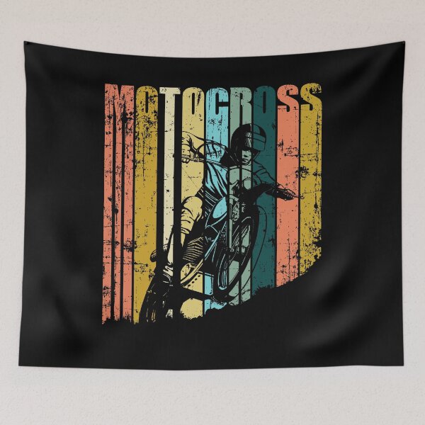 Item preview, Vintage Distressed Style Motocross Enduro Silhouette designed and sold by starider.