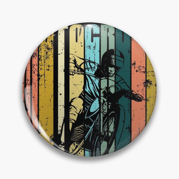 Item preview, Vintage Distressed Style Motocross Enduro Silhouette designed and sold by starider.