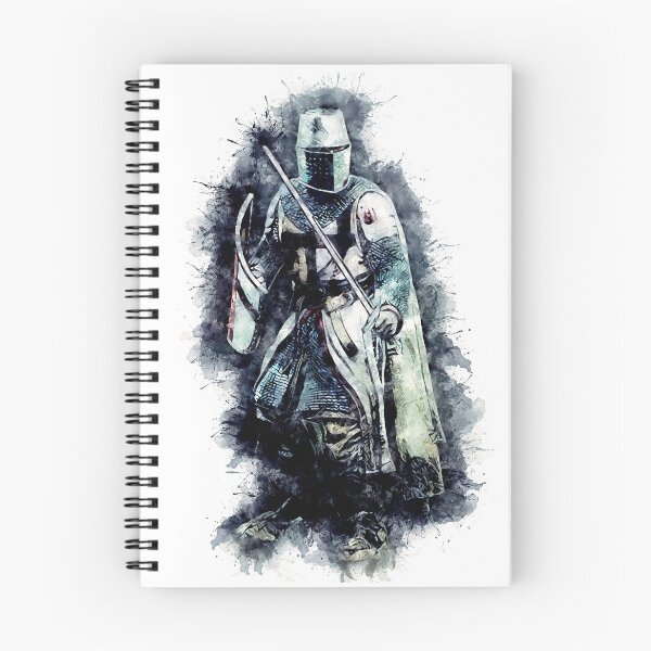 Item preview, Templar Knight The crusader / abstract warrior watercolor portrait designed and sold by Naumovski.