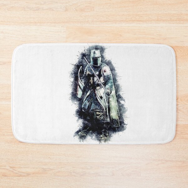 Item preview, Templar Knight The crusader / abstract warrior watercolor portrait designed and sold by Naumovski.