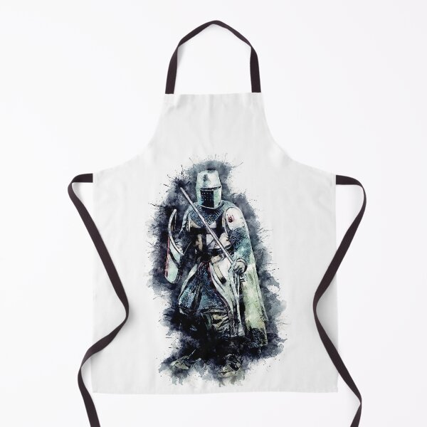 Item preview, Templar Knight The crusader / abstract warrior watercolor portrait designed and sold by Naumovski.