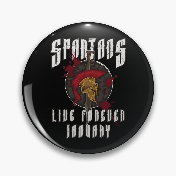 Item preview, Spartans Live Forever January - Greek Birthday designed and sold by anziehend.