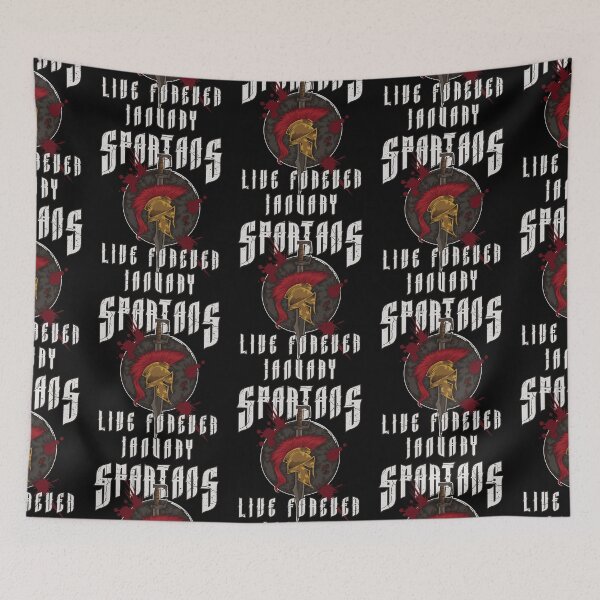 Item preview, Spartans Live Forever January - Greek Birthday designed and sold by anziehend.