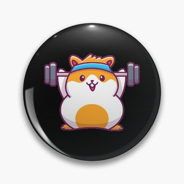 Item preview, Cute Golden Syrian Hamster Gym designed and sold by Red_Stickers.