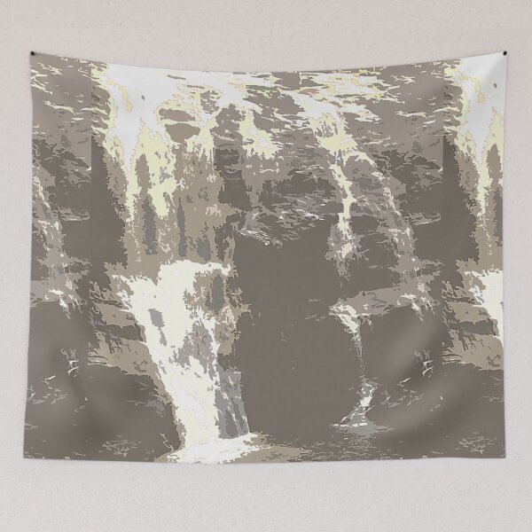 Item preview, Abstract painting of a waterfall  designed and sold by Manoroma.