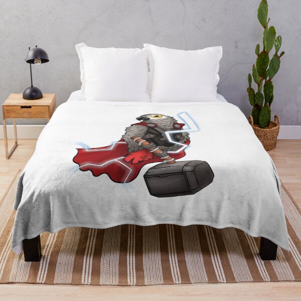 Item preview, African Grey Parrot Superhero designed and sold by ScarlettsArt.