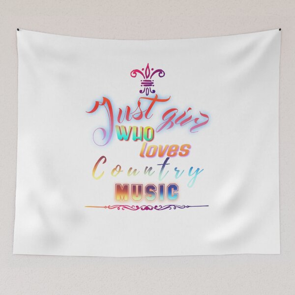 Item preview, Just Girl Who Loves Country Music  designed and sold by GORLOG.
