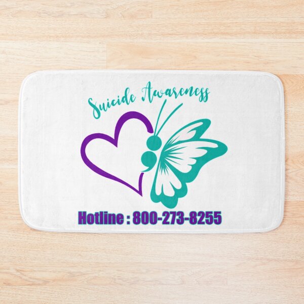 Item preview, Project Semicolon Butterfly Suicide Depression Prevention Bubble-free stickers Decals for Laptop Window Car Bumper Helmet Water Bottle designed and sold by wanasak.