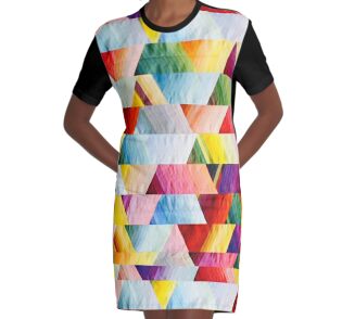 patchwork t shirt dress