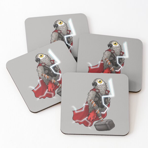Item preview, Superhéroe loro gris africano designed and sold by ScarlettsArt.