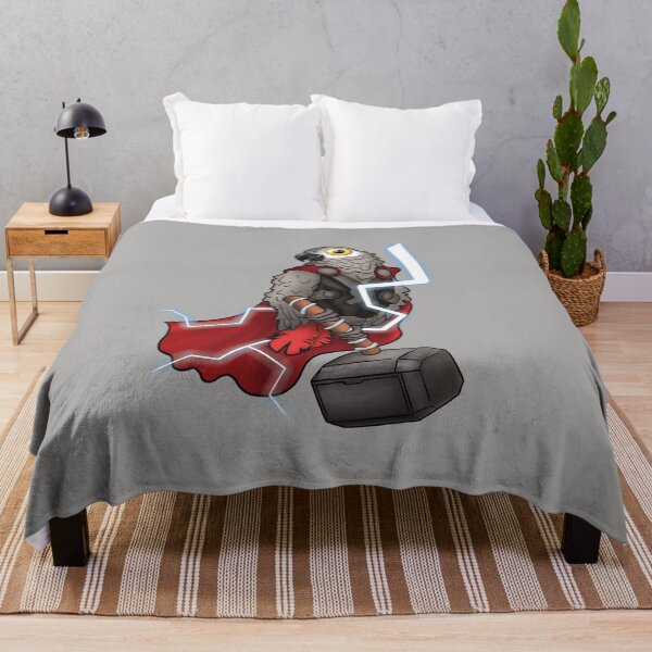 Item preview, African Grey Parrot Superhero designed and sold by ScarlettsArt.