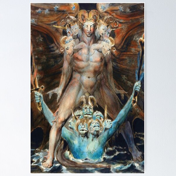 Item preview, The Great Red Dragon and the Beast from the Sea by William Blake designed and sold by DragonXX.
