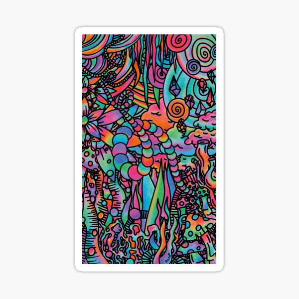 Pychadelisches Durcheinander Sticker