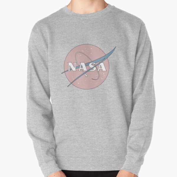 pink and blue nasa sweatshirt