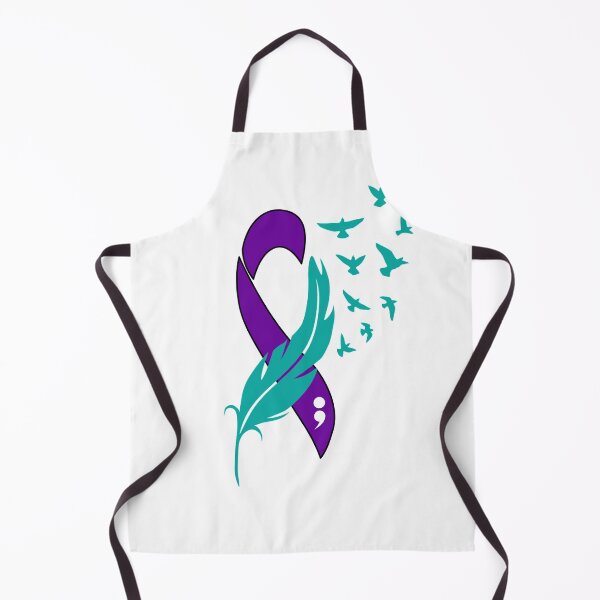 Item preview, Semicolon Suicide Awareness Ribbon designed and sold by wanasak.