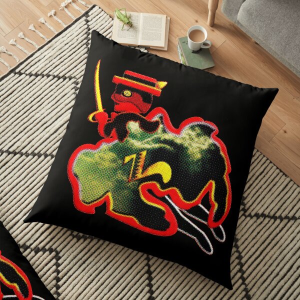 In the name of Zorro - The Famous Flying Knight of Wisdom - Faster than lightning! Floor Pillow