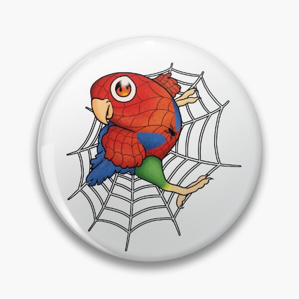 Item preview, Agapornis roseicollis Superhéroe designed and sold by ScarlettsArt.