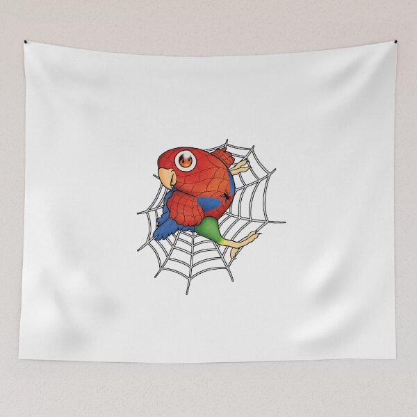 Item preview, Agapornis roseicollis Superhéroe designed and sold by ScarlettsArt.