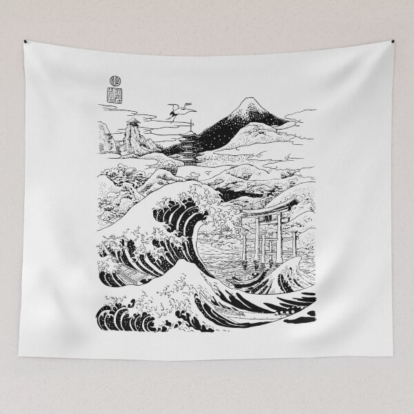 Item preview, The great wave on Mount Fujiyama designed and sold by albertocubatas.