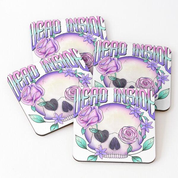 Item preview, Dead Inside pastel goth floral skull designed and sold by GCarradice.