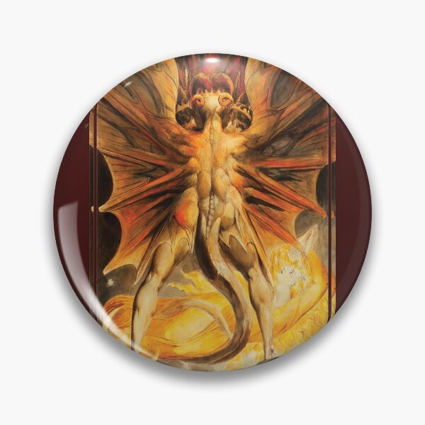 Item preview, The Great Red Dragon by William Blake designed and sold by DragonXX.
