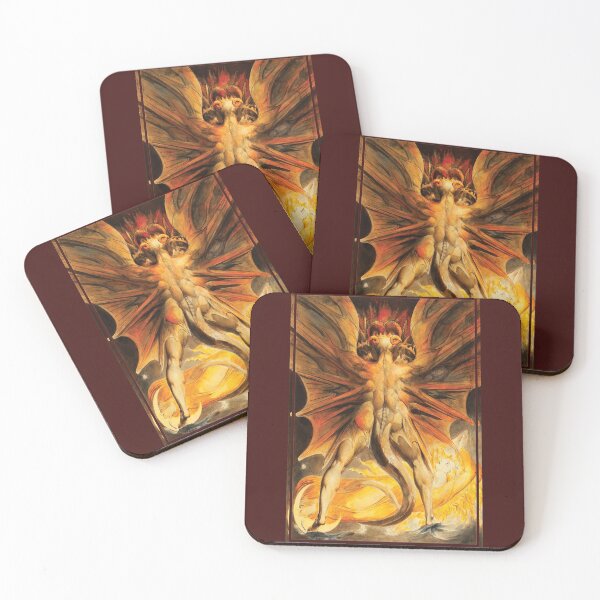 Item preview, The Great Red Dragon by William Blake designed and sold by DragonXX.