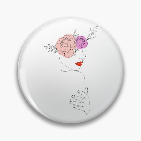 Item preview,  Flower woman line art  designed and sold by Almusawwir.
