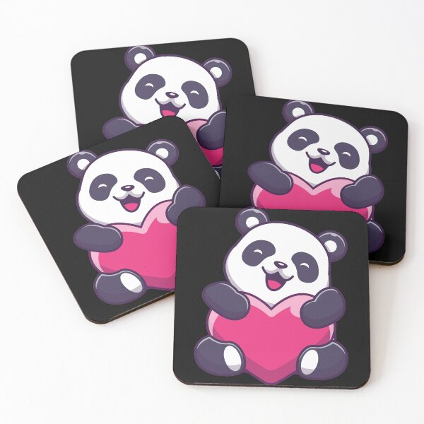 Item preview, Cute Panda Hug Love Heart designed and sold by Red_Stickers.