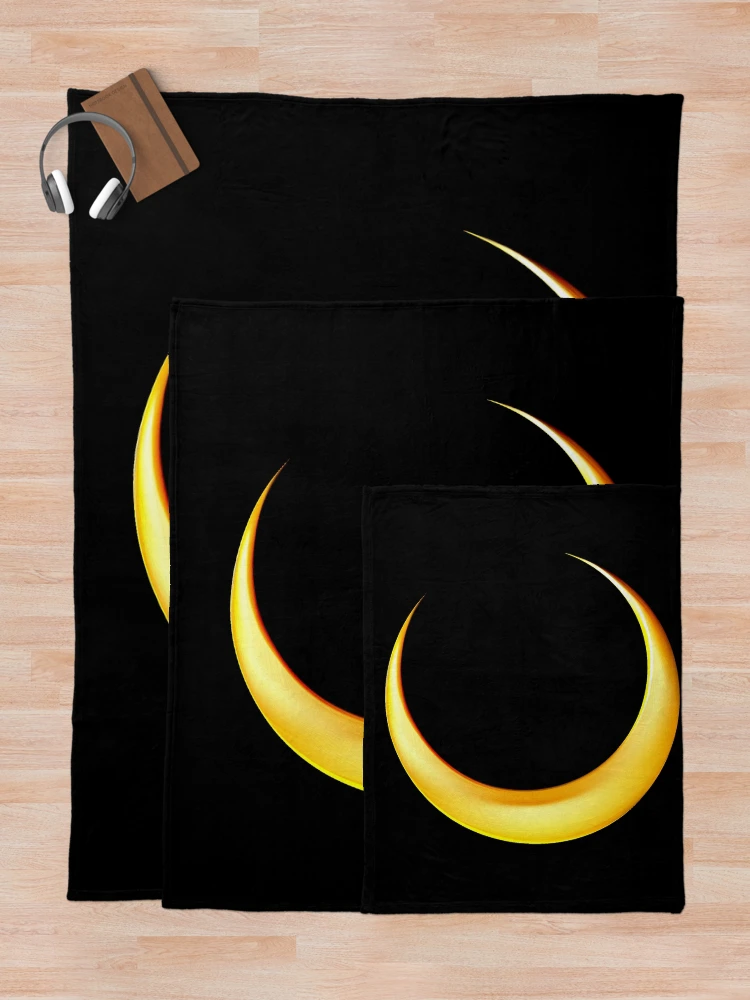 Thumbnail 5 of 6, Throw Blanket, Moons designed and sold by Roshan Keenoo.
