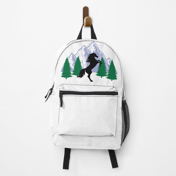 Item preview, horse animal silhouette mountain tree christmas designed and sold by alaechamlal.