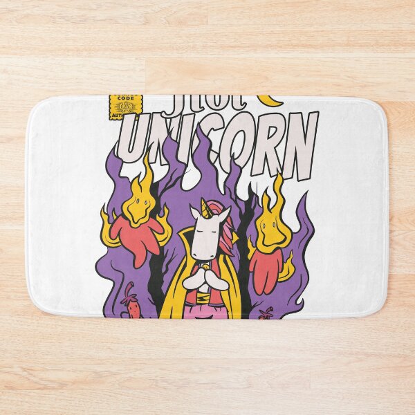 Item preview, Hot Burning unicorn on fire halloween Comics designed and sold by TRIBExSPACE.